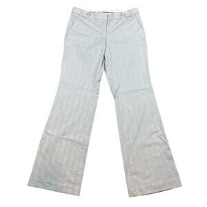 Express Editor Plaid Checked Trousers Pants Gray Size 6